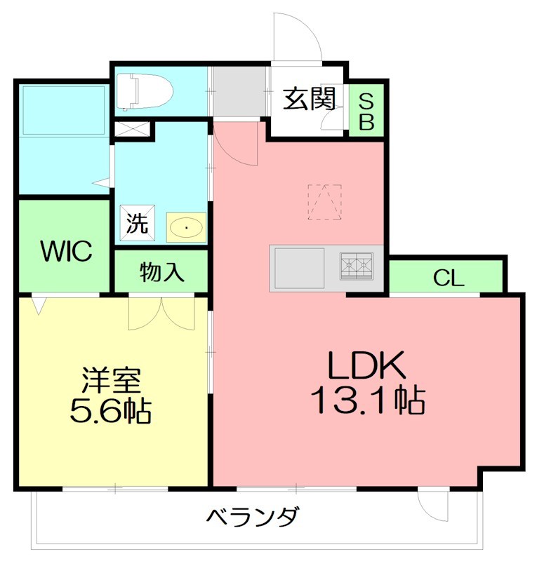 サンタナ厚木 202号室 間取り