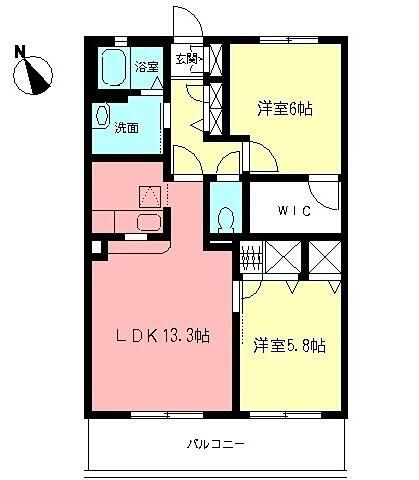 グランバリエ 105号室 間取り