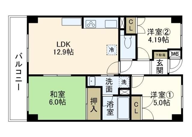 サニーヒルⅠ 202号室 間取り