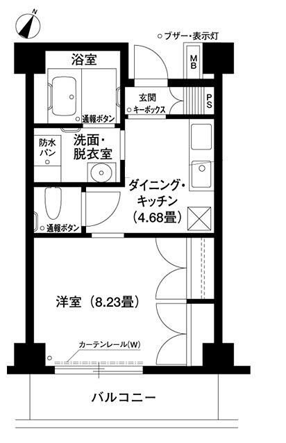 芦谷の杜 104号室 間取り
