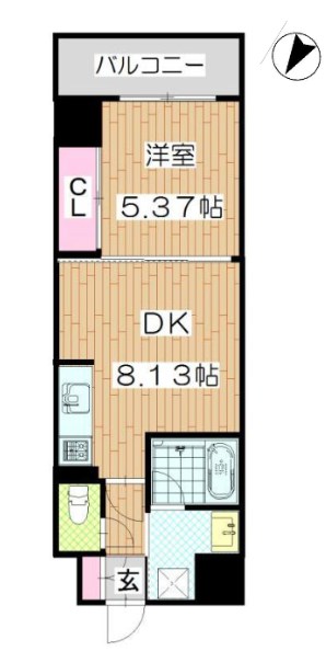 CAMPHORA(カンフォーラ)     502号室 間取り
