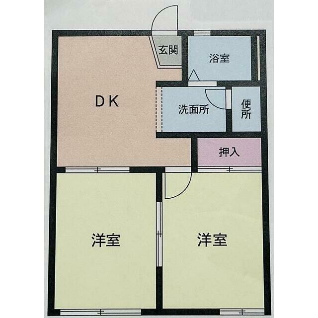 パレーシャル桜花園Ⅰ 203号室 間取り