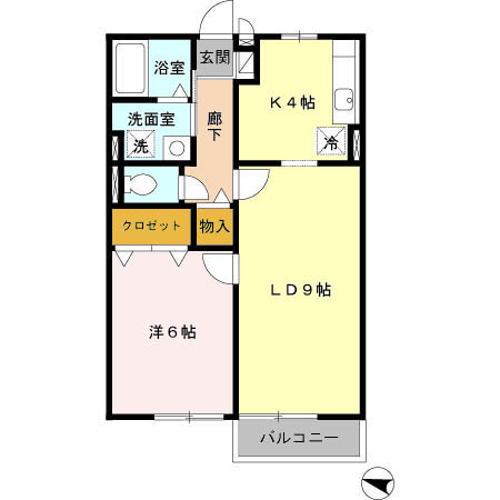 ボナールⅡ 203号室 間取り