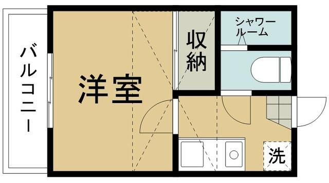 アークパル茅ヶ崎 202号室 間取り