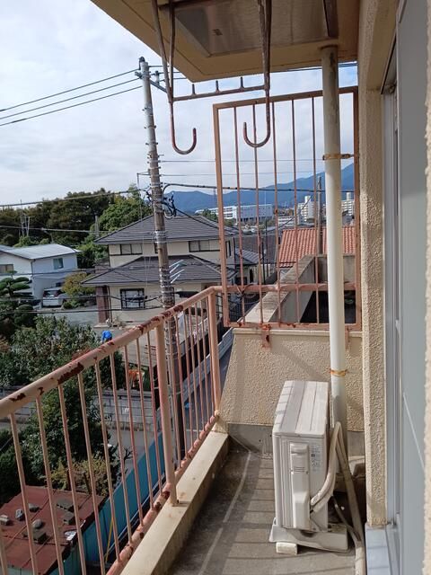 石田ハイツ ベランダ