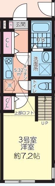 HaleLuana厚木関口 203号室 間取り