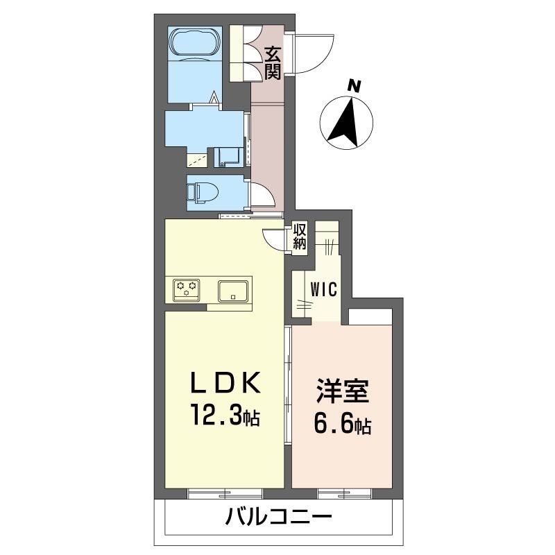 ＫＡＺＵＮ&rsquo;Ｓ　ＷＩＮＤ　ＯＦ　ＳＥＡ　参番館 102号室 間取り