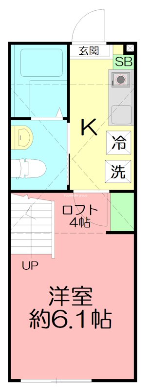 メゾンマグノリア 102号室 間取り