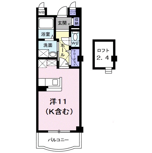 シェーネスベルク 305号室 間取り