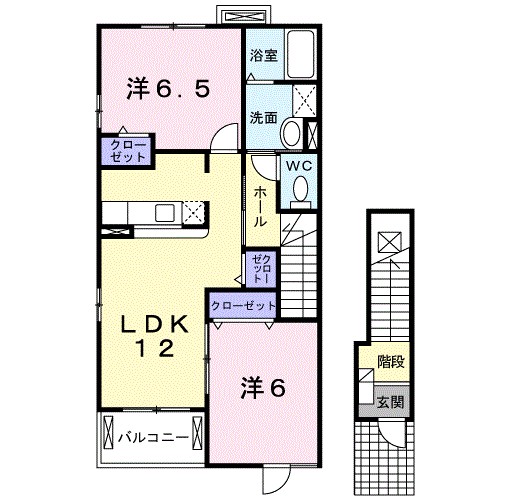 ノエル壱刻館 201号室 間取り