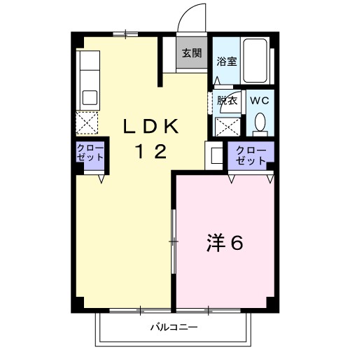 チャトラハイツ 201号室 間取り