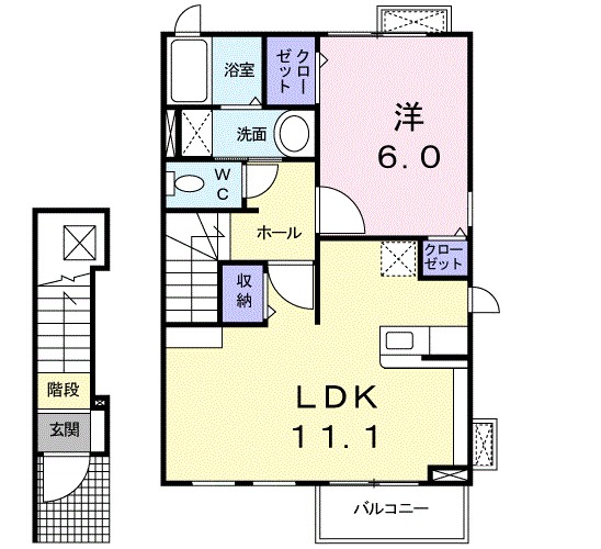 サニー・ブルック 203号室 間取り