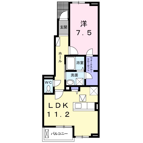 リメインズ湘南 103号室 間取り
