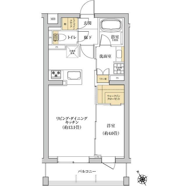 ＫＮＯＣＫＳゆめが丘 513号室 間取り