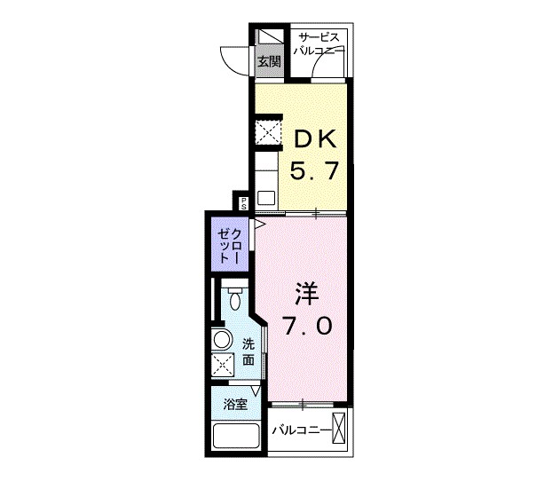 カシータ　テラス　湘南 205号室 間取り
