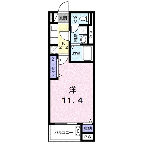 ロアシス 306号室 間取り
