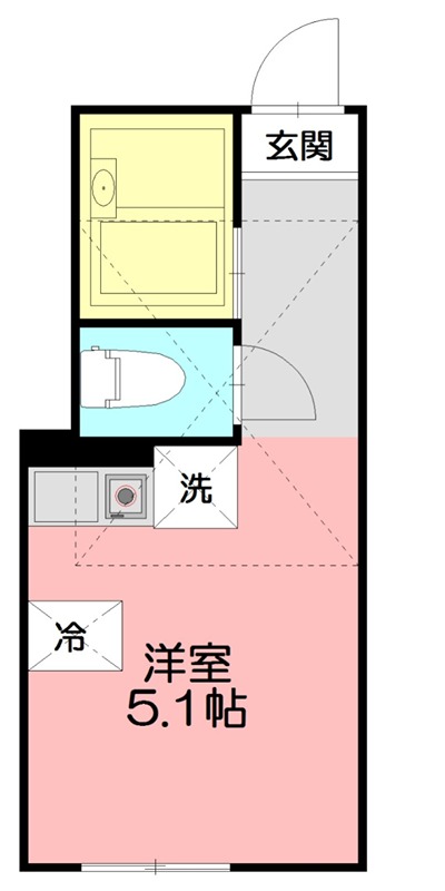 プライムテラス東海大学前　Ⅲ 102号室 間取り