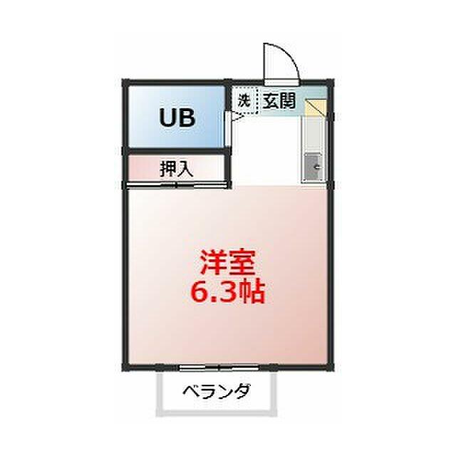 コーポセレクト 201号室 間取り