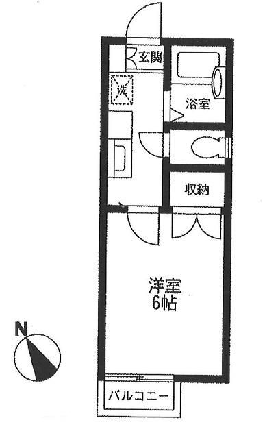 メゾン鎌倉 201号室 間取り