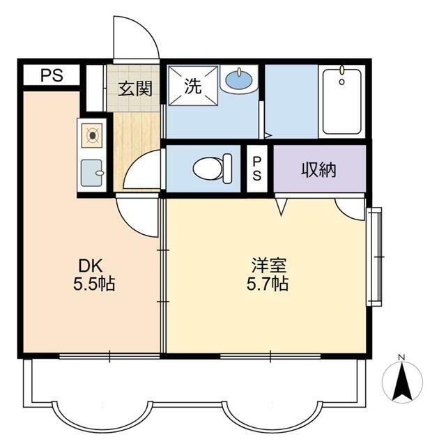 ブロメリア 307号室 間取り