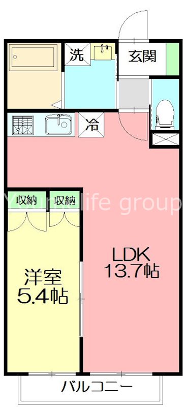 Raffinato湘南（ラフィネートショウナン） 202号室 間取り