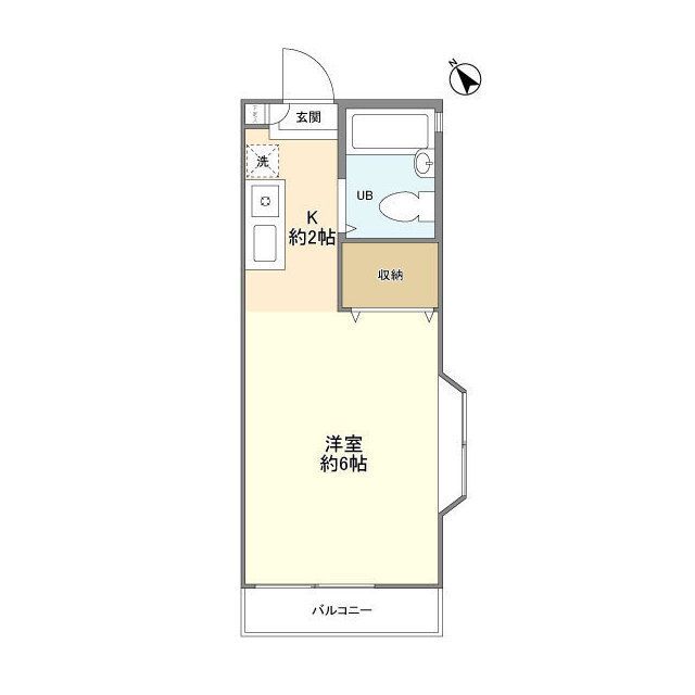 鵠沼フローラ 201号室 間取り