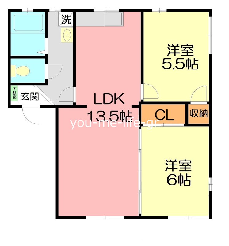 フレグランス御殿 102号室 間取り