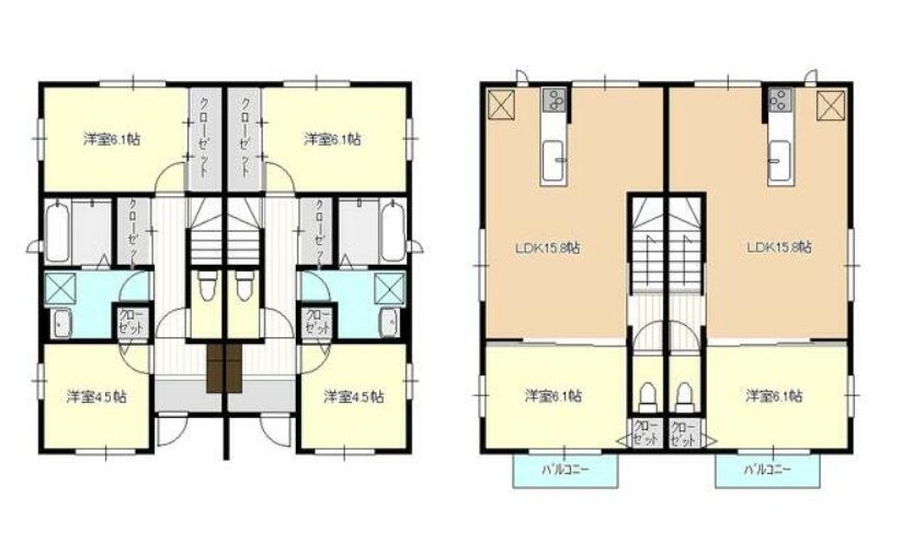 ココ・メゾン伊勢原 B号室 間取り