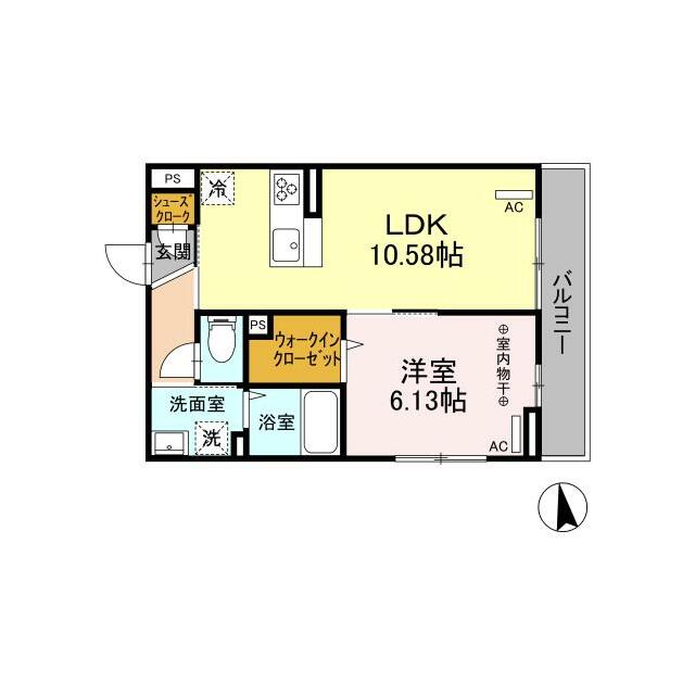 ラ・パージュ桜 205号室 間取り