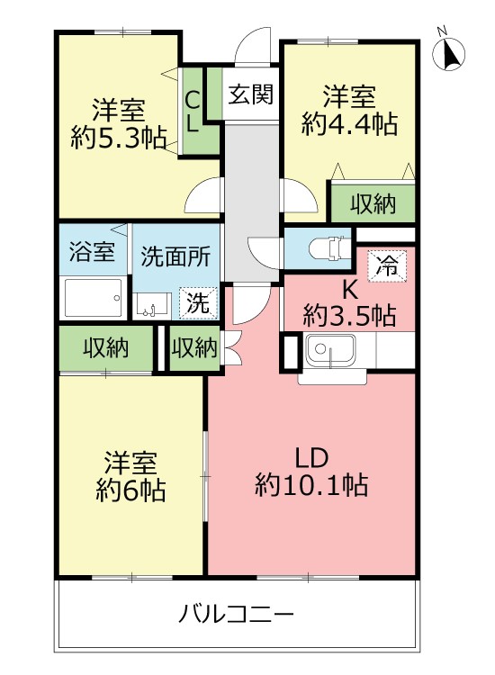 羽黒壱番館 201号室 間取り