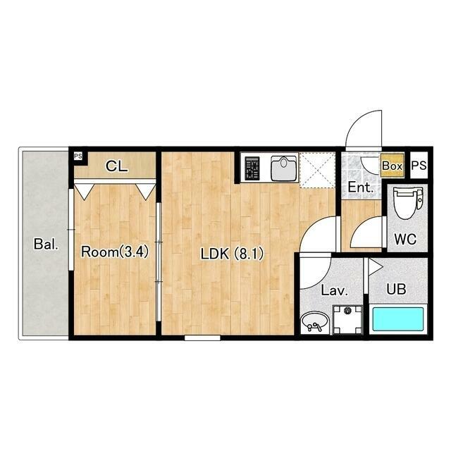 （仮称）ジーメゾン平塚幸町 0203号室 間取り