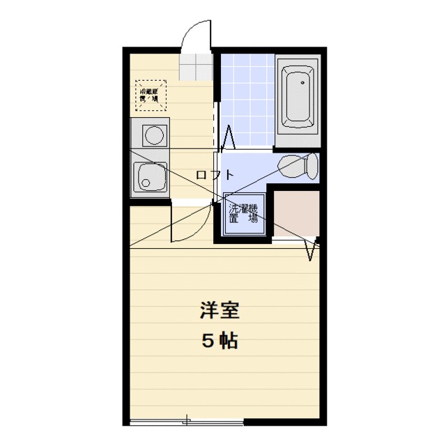 エバグリーン 202号室 間取り