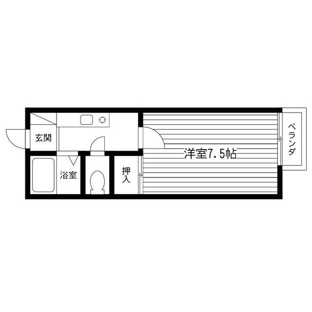 サンヒルズⅠ 106号室 間取り