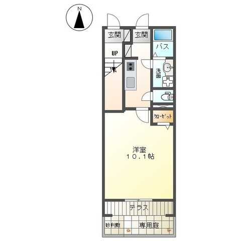 ロイヤルコート　湘南 102号室 間取り