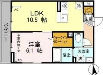 ラ・パージュ桜 301号室 間取り