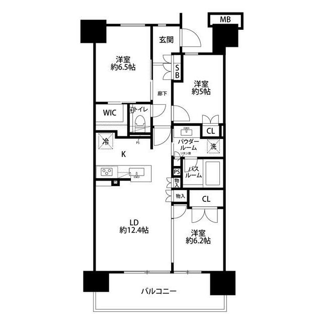 プレミスト湘南辻堂アクアフェイス 1123号室 間取り
