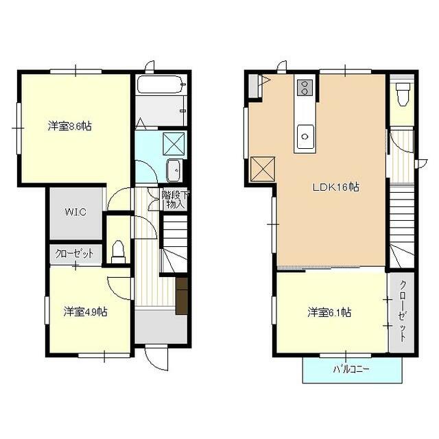 アクア・ヴィラ伊勢原 間取り