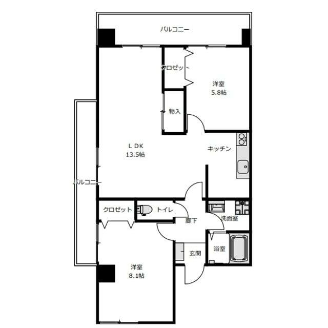 アグリシャトル 301号室 間取り