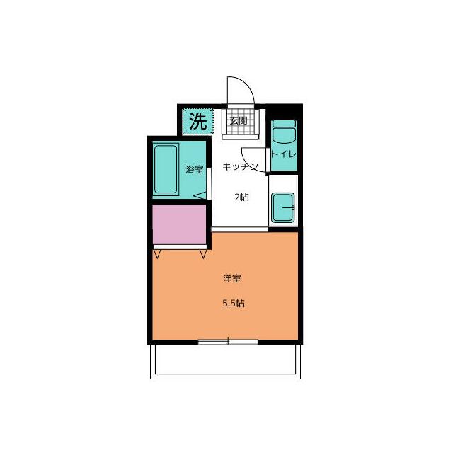 ヴィラ・ステューディオ 206号室 間取り