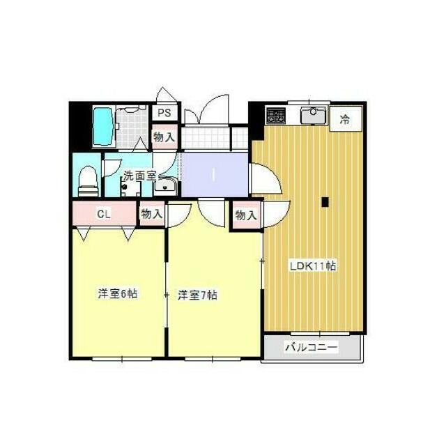 レーベンハイツ湘南 202号室 間取り