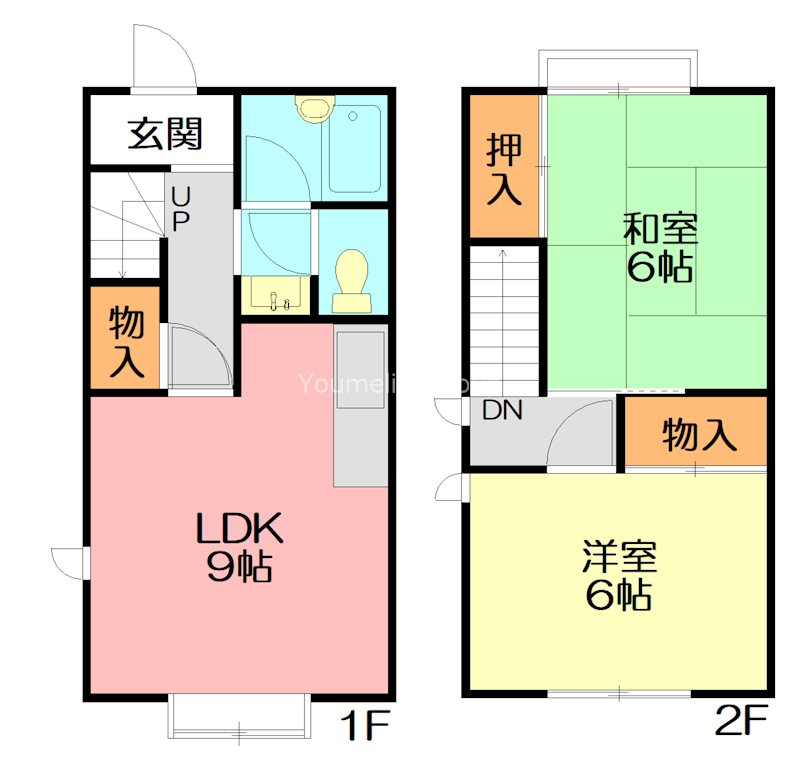 パストラル奥津A 1号室 間取り