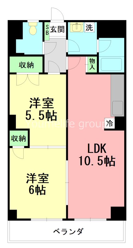 にいやビル 403号室 間取り