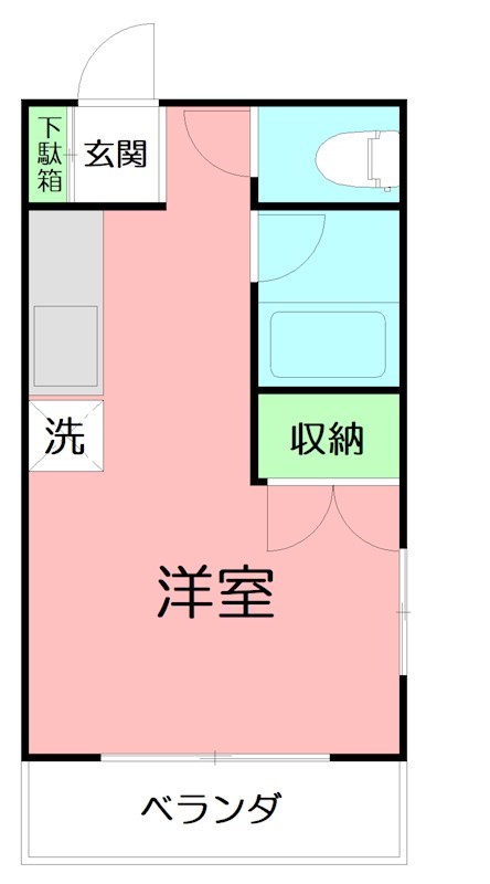 ｂʼＣＡＳＡ小田原ｒｅ&minus;ｂｏｒｎ 104号室 間取り