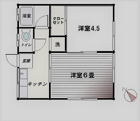 新さがみ荘  202号室 間取り