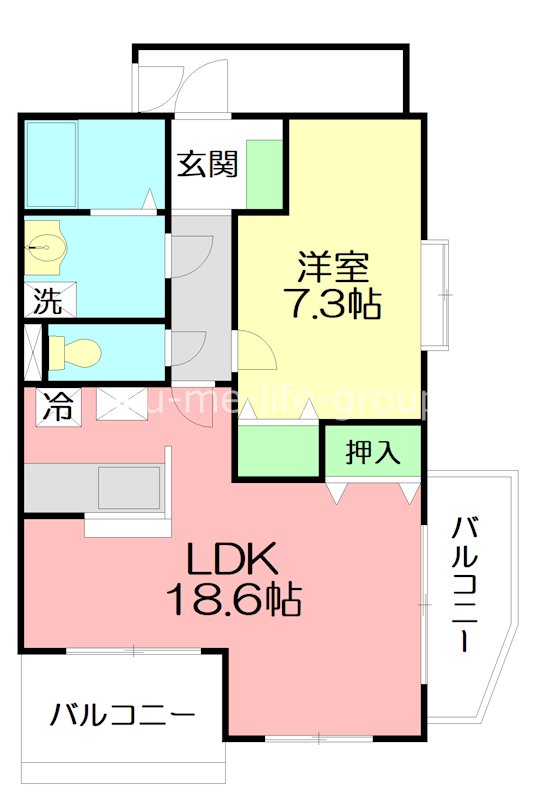 メゾン・ソレイユ 205号室 間取り
