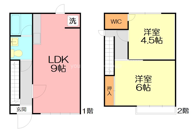 メゾン渡辺 004号室 間取り
