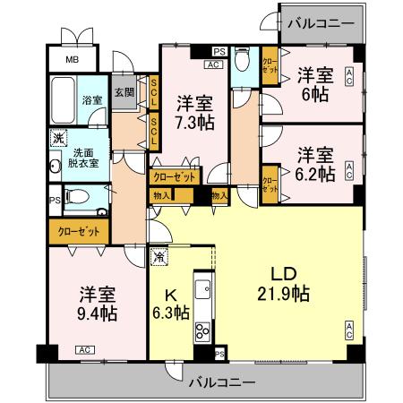 エレガントヴィラ 500号室 間取り