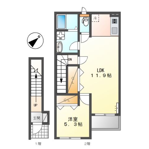 ソーコー・ヴィラージュⅡ 間取り