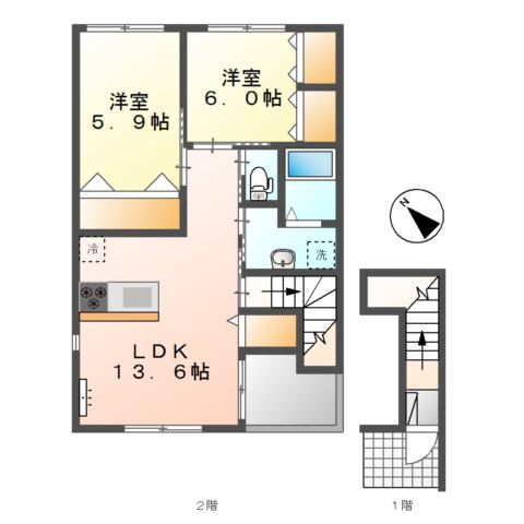 アンジュエールA 間取り