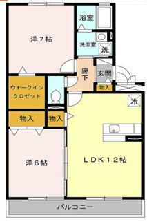フェリーチェ石田 202号室 間取り